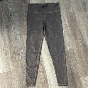 Kyodan High-Waist Shimmery Leggings - Dark Brown
